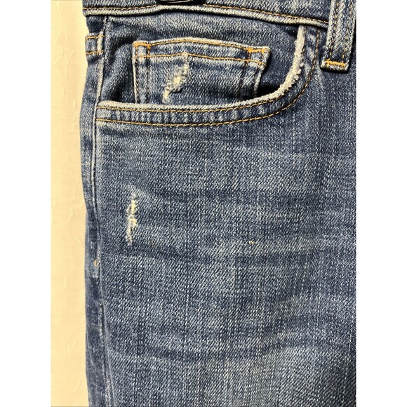 L'AGENCE Marcelle Blue Distressed Slim High Rise Jeans Size 27 - Picture 4 of 8